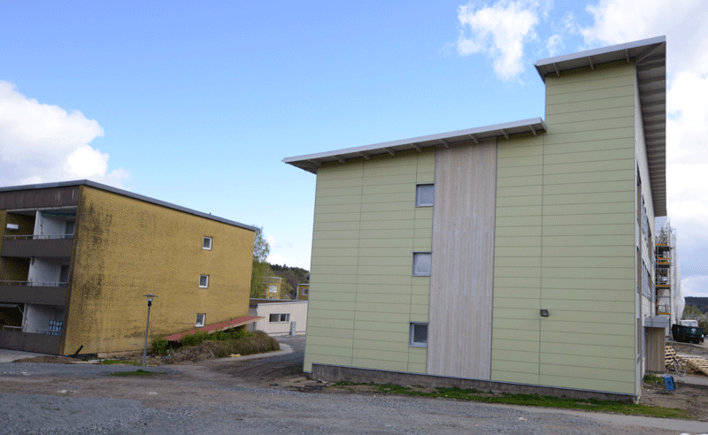 Flerbostadshus med kraftiga fuktangrepp 