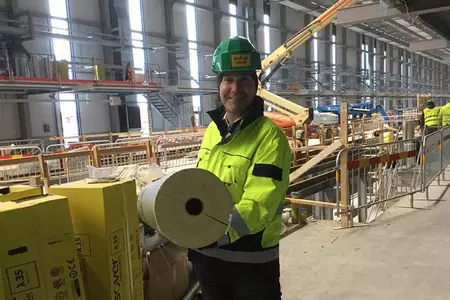 Nya tågdepån i Eskilstuna har fått lätta och högeffektiva rörskålar från ISOVER