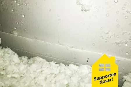 ISOVER supporten tipsar om vad man gör vid kondensproblem