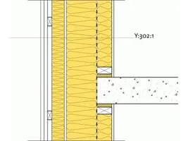 K:212 Yttervägg - Mellanbjälklag