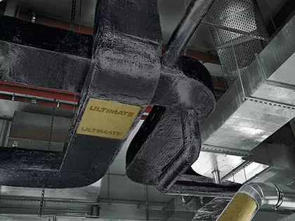 Utvändig brandisolering av ventilationskanaler