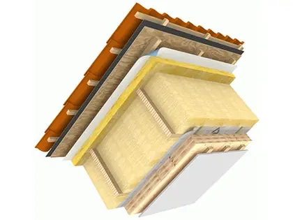 SM:61 Tegeltak med skivor KL-trästomme [REI60]