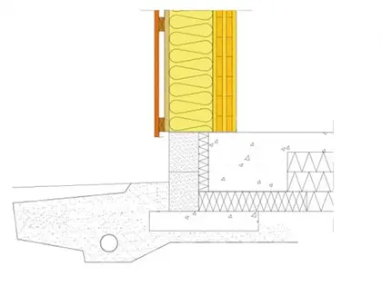 K:302 Grund - Yttervägg alternativ 2