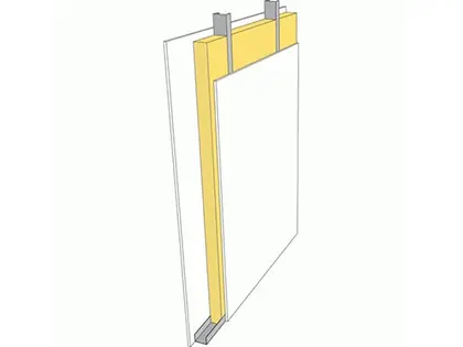 IS:01 Stålregelinnervägg [EI30] [40 dB]