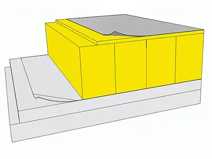 LB:75 Plant papptak betongstomme, lamell [57 dB]