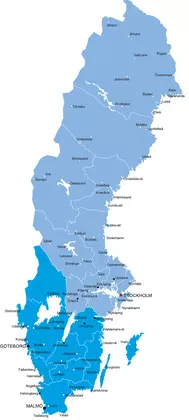 Karta Sverige
