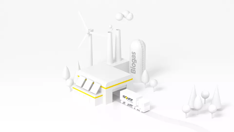 Isover ställer om produktionen till biogas