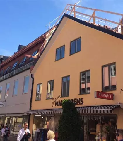 Påbyggnad av en våning i Visby