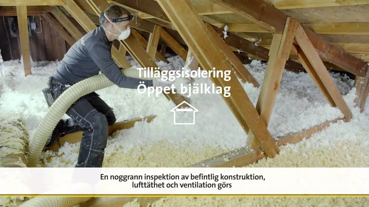 Tilläggsisolera med ISOVER InsulSafe® lösull thumbnail