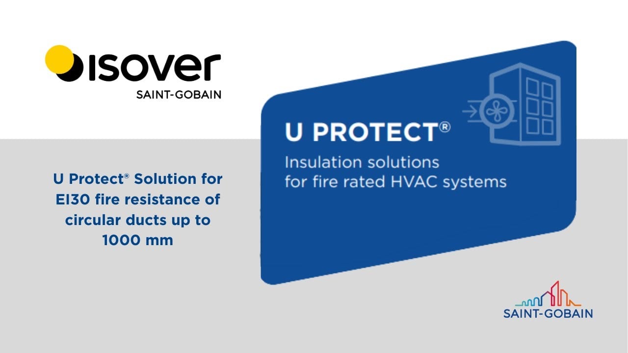 U Protect® Solution for EI30 fire resistance of circular ducts up to 1000 mm thumbnail